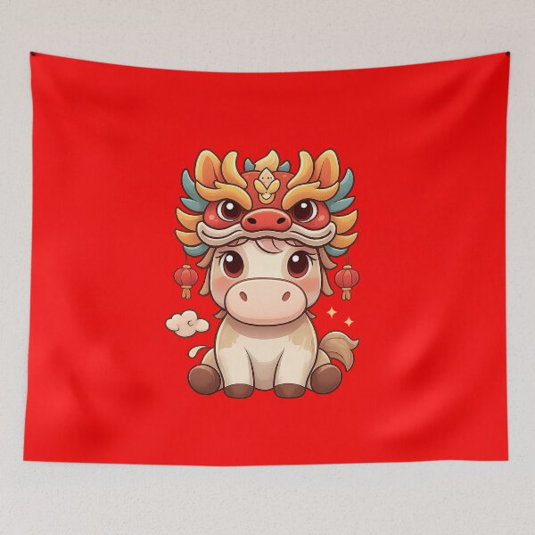 Item preview, Cute Cartoon Style - Zodiac Horse designed and sold by GrumpySableye.