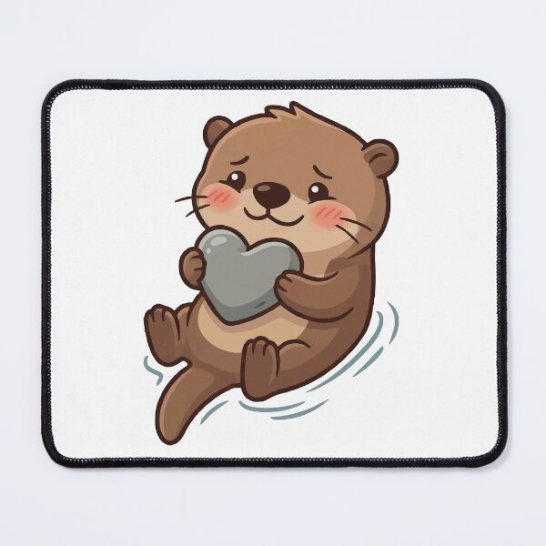 Item preview, You Are My Favorite Rock - Funny Otter Proposal designed and sold by Petzzz.