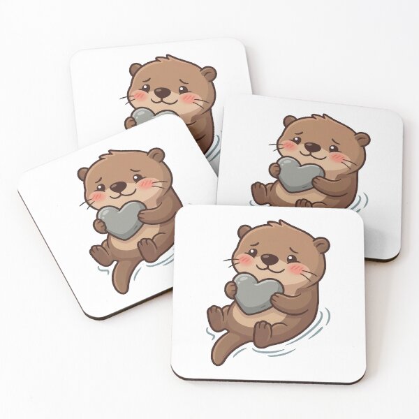 Item preview, You Are My Favorite Rock - Funny Otter Proposal designed and sold by Petzzz.
