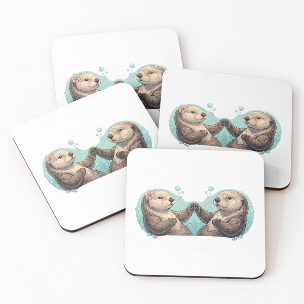 Item preview, Partners In Time - Otter Holding Hands Matching designed and sold by Petzzz.