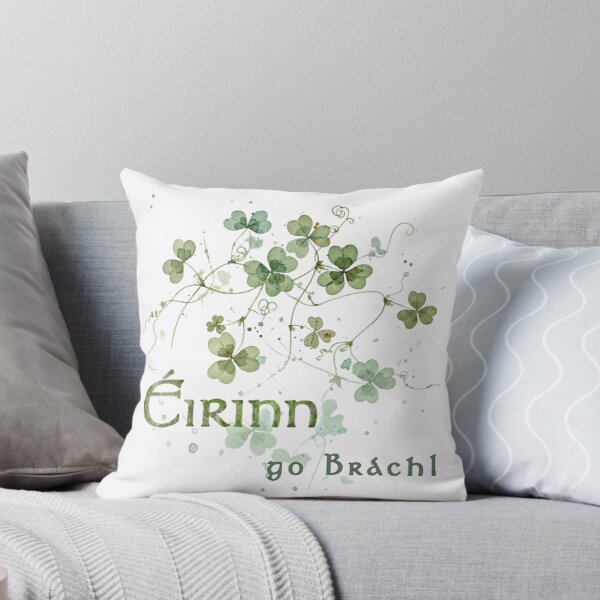 Item preview, Emerald Isles: Loose Watercolor Shamrocks designed and sold by WatercolourLily.