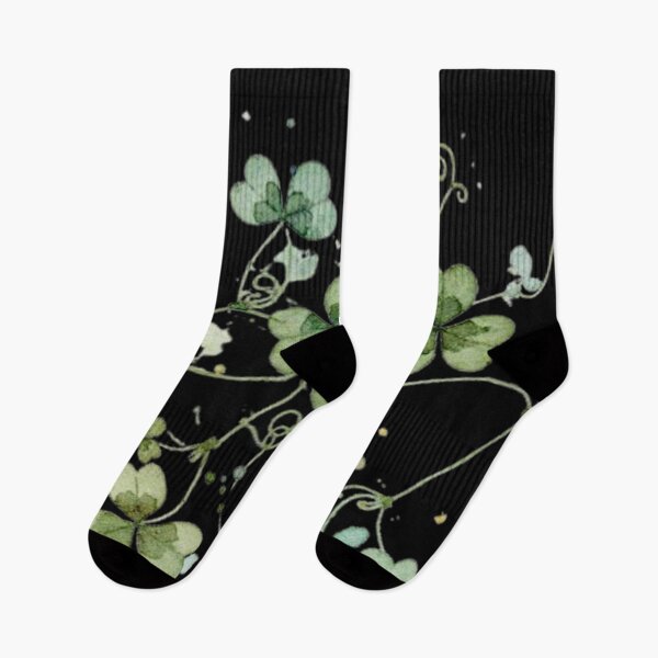 Item preview, Emerald Isles: Loose Watercolor Shamrocks designed and sold by WatercolourLily.