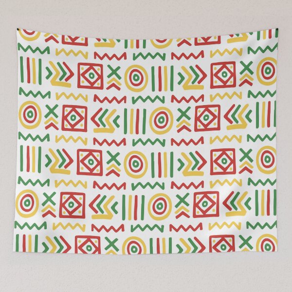 Item preview, Authentic Bogolan Pattern - Tribal Art of Mali designed and sold by Wolagno.