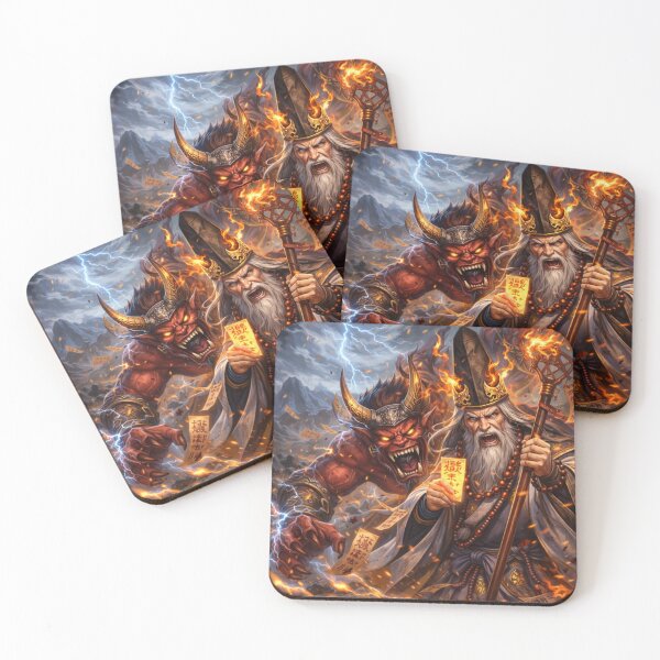 Item preview, Onmyoji vs Demon – Flames, Lightning, and Ancient Seals | Mori no Akari Series designed and sold by Mori-no-Akari.