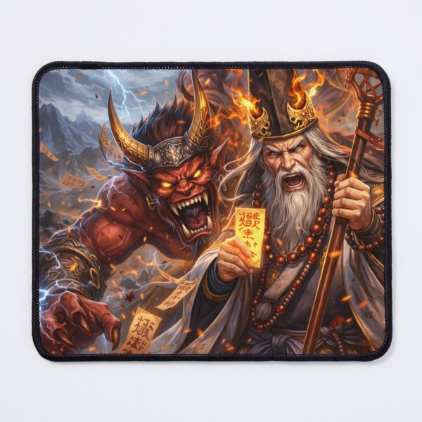Item preview, Onmyoji vs Demon – Flames, Lightning, and Ancient Seals | Mori no Akari Series designed and sold by Mori-no-Akari.