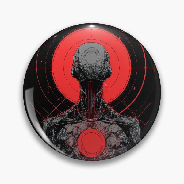 Item preview, Crimson Core – Futuristic Cyber Entity designed and sold by wolfgangrainer.