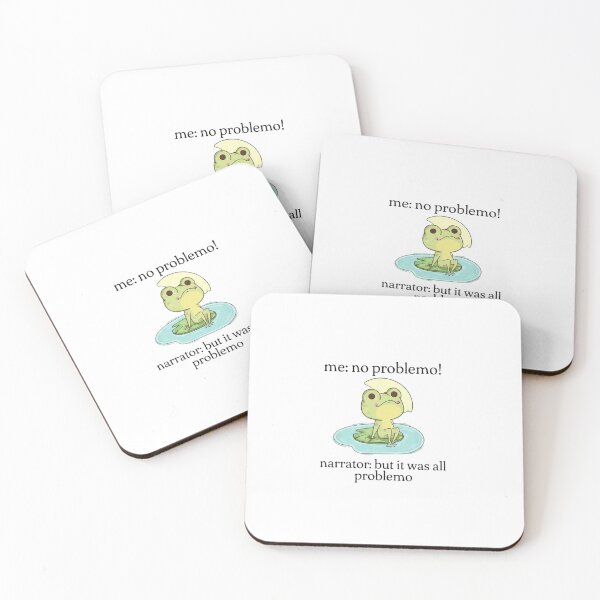 Item preview, Funny Frog No Problemo Narrator Meme Relatable Cartoon Art designed and sold by JossDesign15.