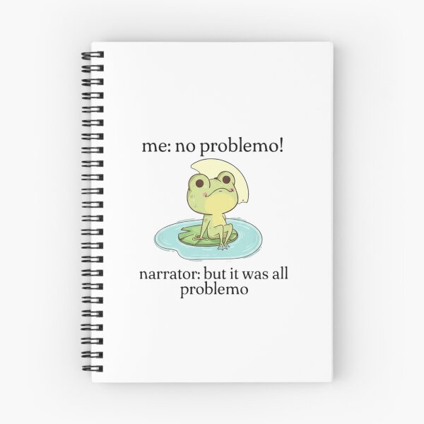 Item preview, Funny Frog No Problemo Narrator Meme Relatable Cartoon Art designed and sold by JossDesign15.