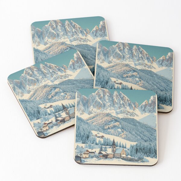 Item preview, Dolomiti Vintage Travel Art - Mountain - Italy designed and sold by Wanderprintt.
