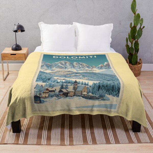 Item preview, Dolomiti Vintage Travel Art - Mountain - Italy designed and sold by Wanderprintt.
