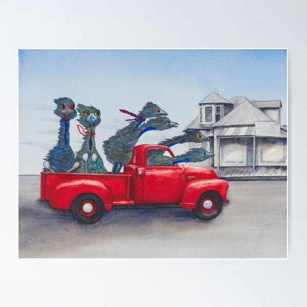 Item preview, Red Ute designed and sold by PJ Paintings.