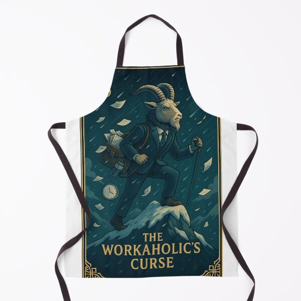 Item preview, Capricorn Workaholic Card – Dark Vintage Zodiac Art designed and sold by the-dovlat.