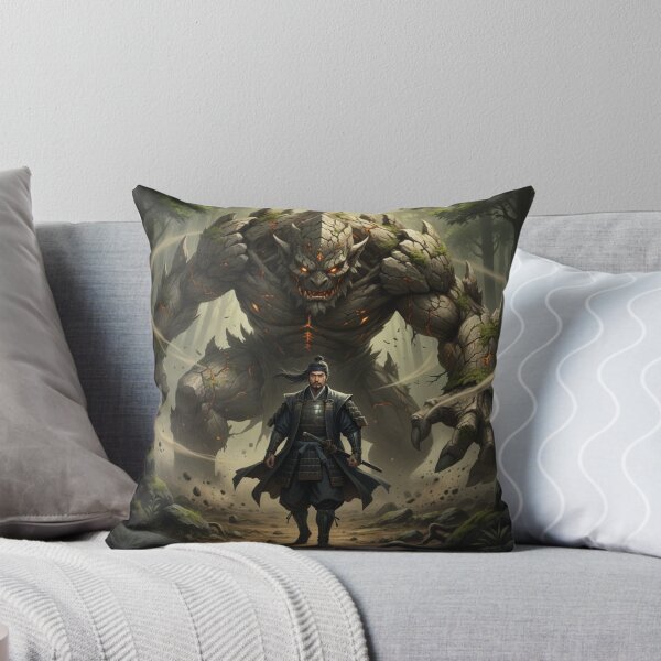 Item preview, Samurai vs Earth Titan – Guardian of the Ancient Forest | Mori no Akari Series designed and sold by Mori-no-Akari.