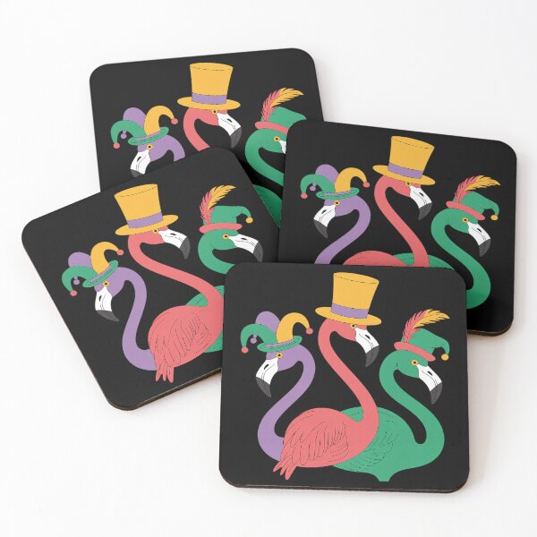 Item preview, Flamingo Purple Yellow Louisiana Mardi Gras Women Men Kids designed and sold by joedavila.