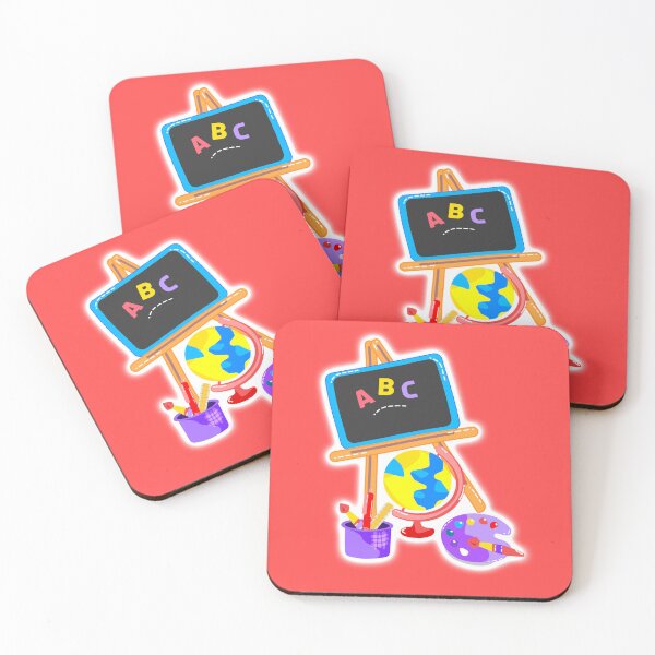 Item preview, Cute Classroom Illustration | ABC Board, Globe & Art Supplies Sticker designed and sold by steekeets.