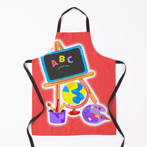 Item preview, Cute Classroom Illustration | ABC Board, Globe & Art Supplies Sticker designed and sold by steekeets.