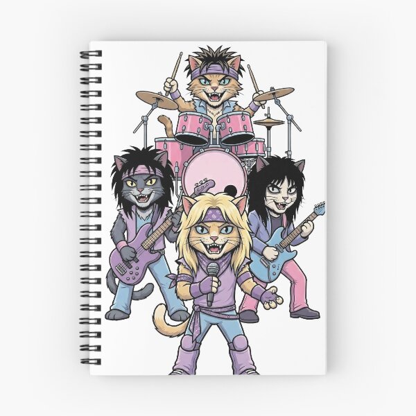 Item preview, Mewtley Crue - Kickstart My Purr Glam Metal Band designed and sold by Coldink.