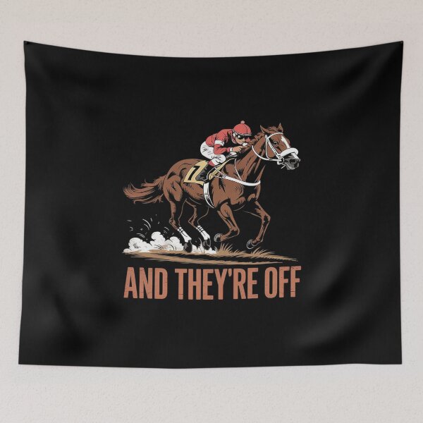 Item preview, Horse Racing And They're Off Horses Racer Race  designed and sold by VerseFarm.