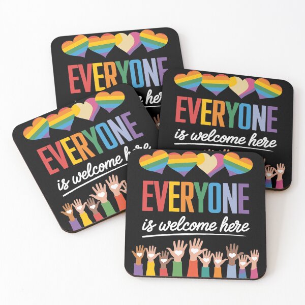 Item preview, Everyone is Welcome Here Hearts Idaho Teacher Support  designed and sold by FadeOfThrone.