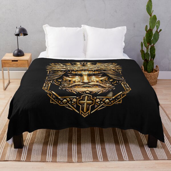 Item preview, Crowned in Glory — Art Deco Christ Icon designed and sold by Sanctum Icons.