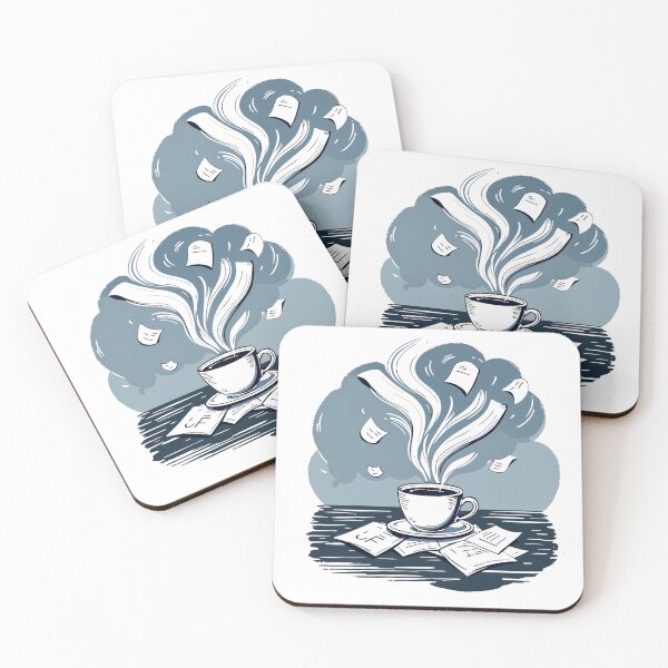 Item preview, Deadlines & Coffee – Minimalist Office Illustration designed and sold by MagicMicki.