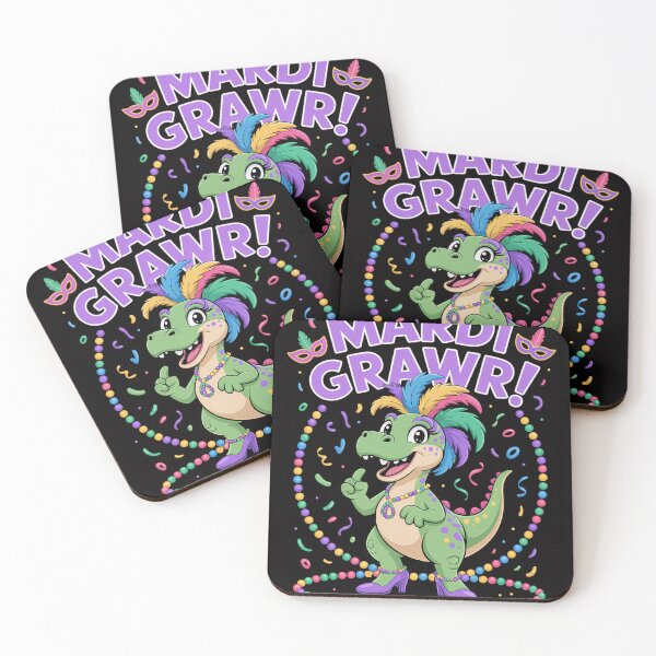 Item preview, Dinosaur T-Rex Mardi Grawr Tranny-Saur 2026 Mardi Gras Party designed and sold by jewellmeyers.