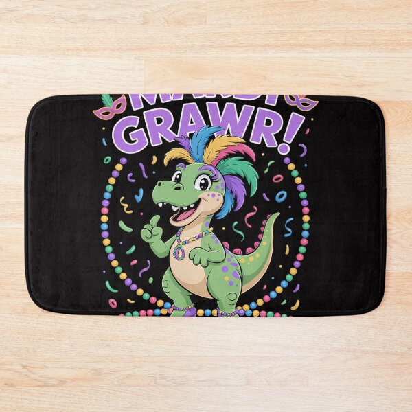 Item preview, Dinosaur T-Rex Mardi Grawr Tranny-Saur 2026 Mardi Gras Party designed and sold by jewellmeyers.