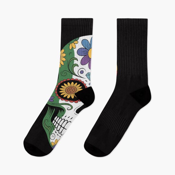 Item preview, Dia de Muertos Cinco de Mayo Sugar Skull Mexican Flag designed and sold by jewellmeyers.