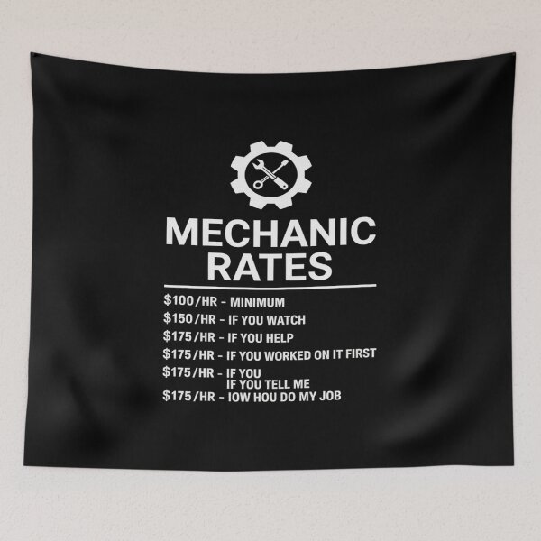 Item preview, Mechanic Funny - Mechanic Rates  designed and sold by KotexTemu.