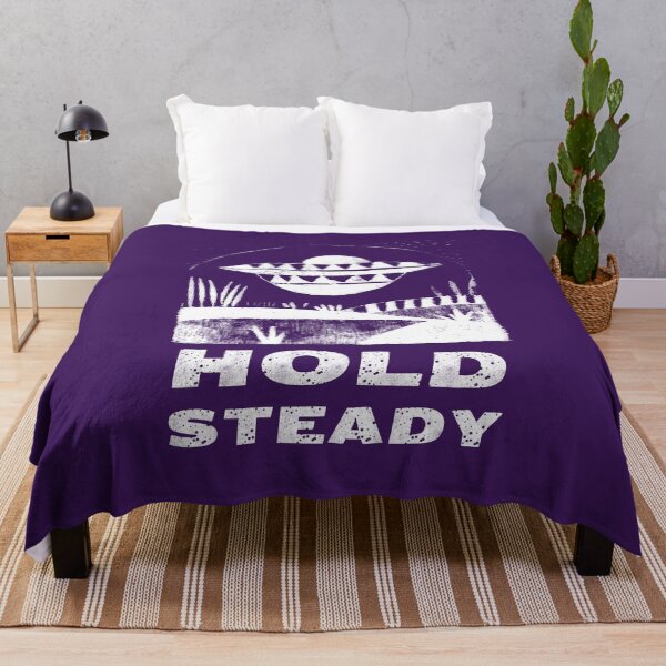 Item preview, Monochrome UFO Landscape, White on Purple designed and sold by nikoart001.