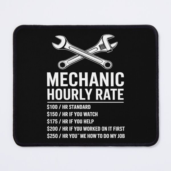 Item preview, Mechanic Hourly Rate Funny Car Motorcycle Labor For Men 1  designed and sold by KotexTemu.