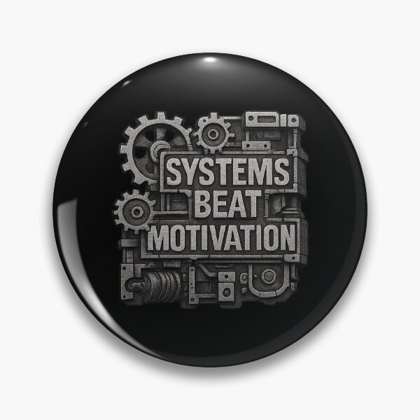 Item preview, Systems Beat Motivation - Industrial Brutalist Gear Design designed and sold by MKreative Studio.