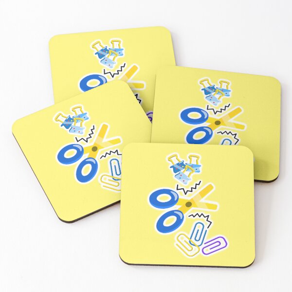 Item preview, Scissors & Paper Clips Illustration | Cute School Stationery Sticker designed and sold by steekeets.