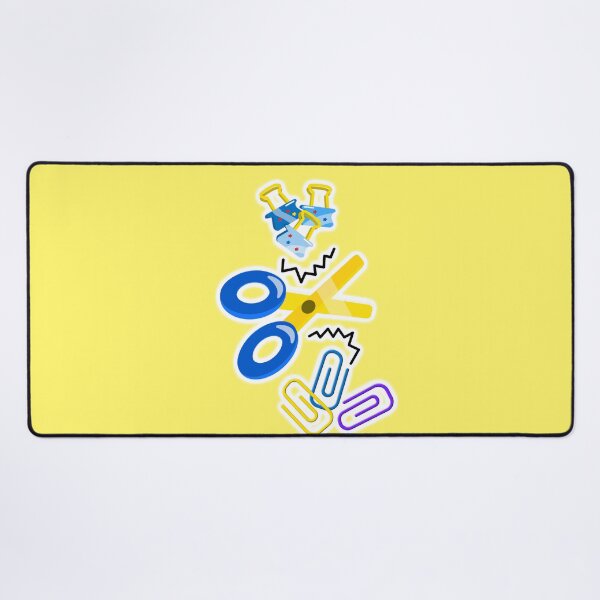 Item preview, Scissors & Paper Clips Illustration | Cute School Stationery Sticker designed and sold by steekeets.