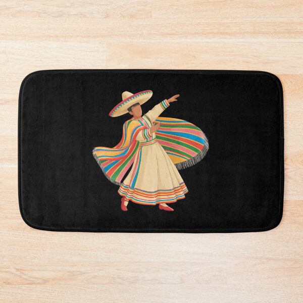 Item preview, Dabbing Mexican Poncho Sombrero Cinco de Mayo Girl designed and sold by KristieRamsey.