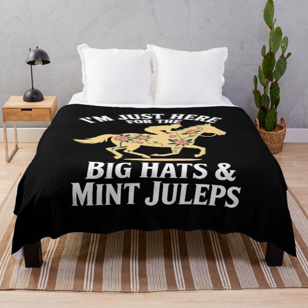 Item preview, Horse Racing I'm Just Here For The Big Hats & Mint Juleps designed and sold by VerseFarm.