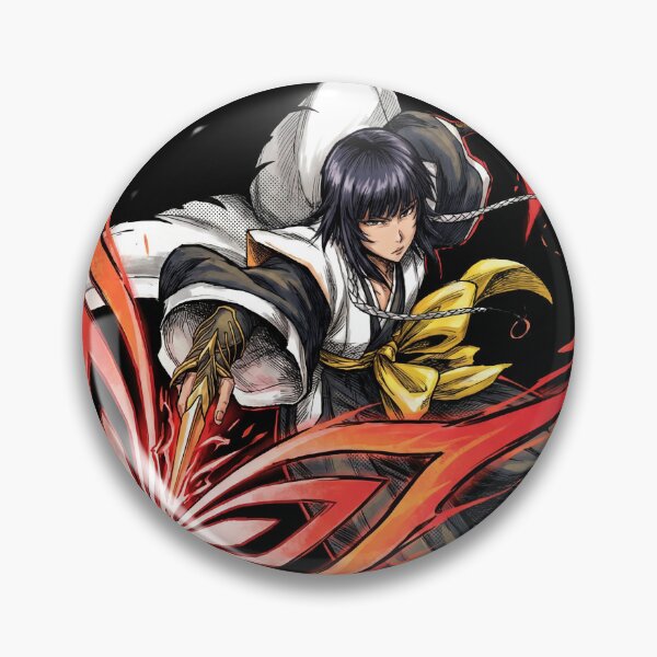 Item preview, Black Haired Stealth Captain Wasp Assassin Suzumebachi Bankai Jakuho Raikoben Second Division Fan Art Portrait Illustration Poster T-Shirt Sticker Print Gift designed and sold by Senpaiwaves.