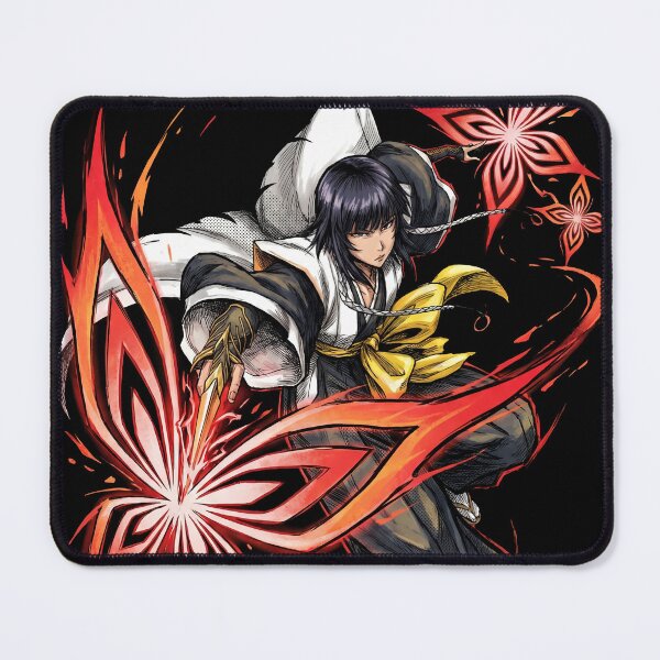 Item preview, Black Haired Stealth Captain Wasp Assassin Suzumebachi Bankai Jakuho Raikoben Second Division Fan Art Portrait Illustration Poster T-Shirt Sticker Print Gift designed and sold by Senpaiwaves.