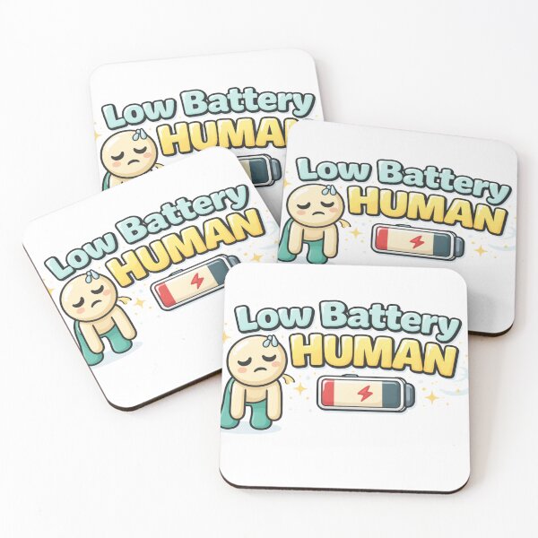Item preview, Low Battery Human designed and sold by MoodThread.