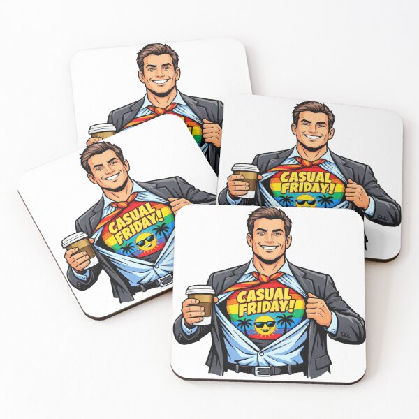 Item preview, Casual Friday Hero – Comic Style Office Worker designed and sold by MagicMicki.