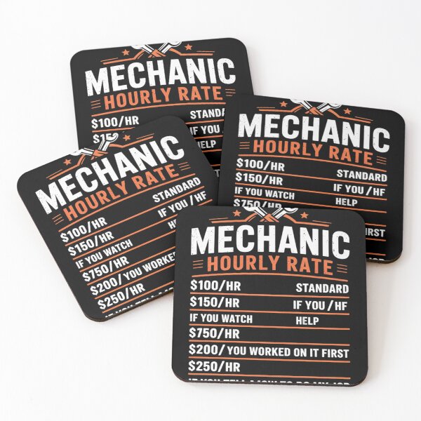 Item preview, Mechanic Hourly Rate Funny Labor Rates Men Women Kids Boys  designed and sold by KotexTemu.