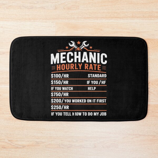 Item preview, Mechanic Hourly Rate Funny Labor Rates Men Women Kids Boys  designed and sold by KotexTemu.