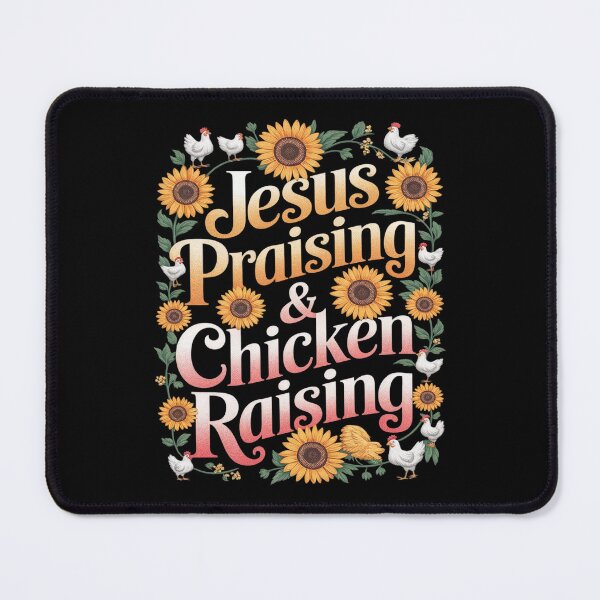 Item preview, Jesus Praising Chicken Raising Faith Farm Girls 4  designed and sold by MarryIsMonth.