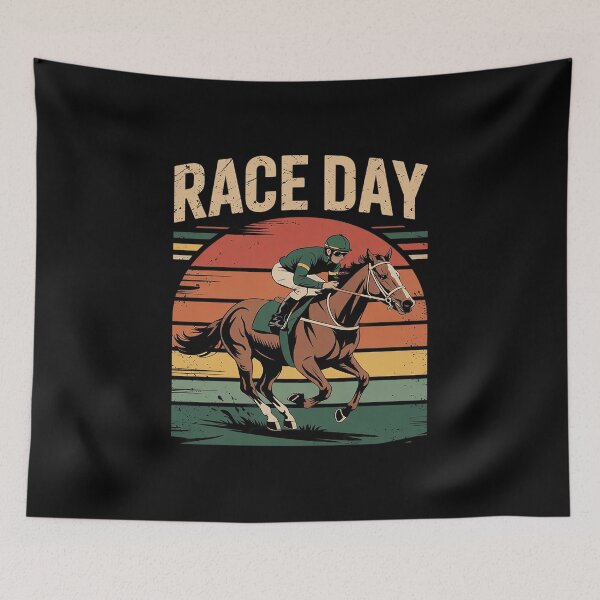 Item preview, Horse Racing Race Day Vintage Horse Jockey Horse Race  designed and sold by VerseFarm.