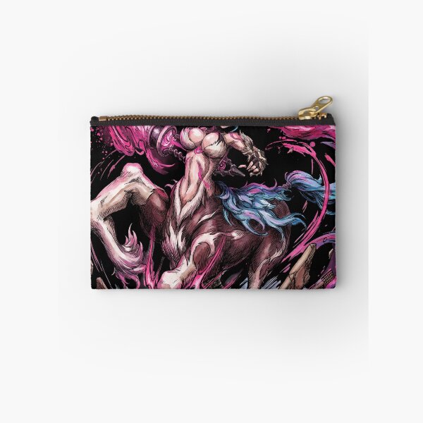 Item preview, Nelliel Green Haired Former Espada Tercera Arrancar Resurrection Gamuza Centaur Lance Hollow Mask Fan Art Portrait Poster T-Shirt Sticker Print Gift Brave Souls designed and sold by Senpaiwaves.