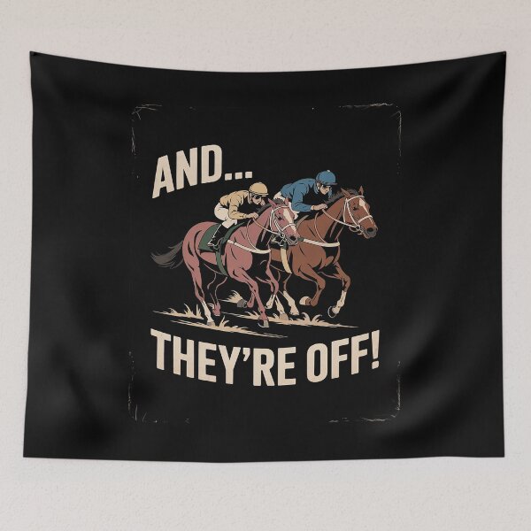 Item preview, Horse Racing Funny And They Are Off Race Track  designed and sold by VerseFarm.