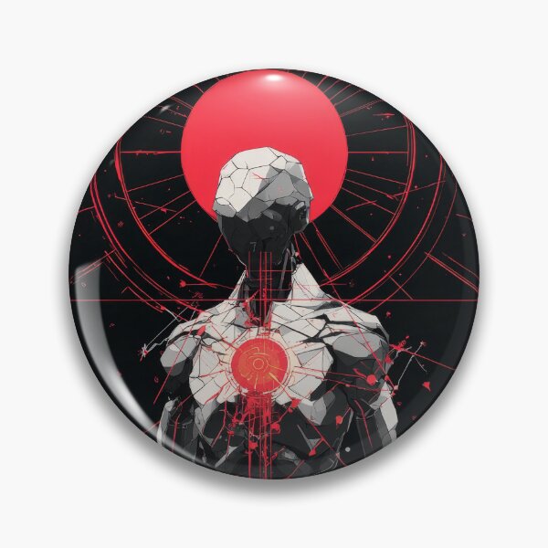 Item preview, Crimson Core – Futuristic Cyber Entity designed and sold by wolfgangrainer.