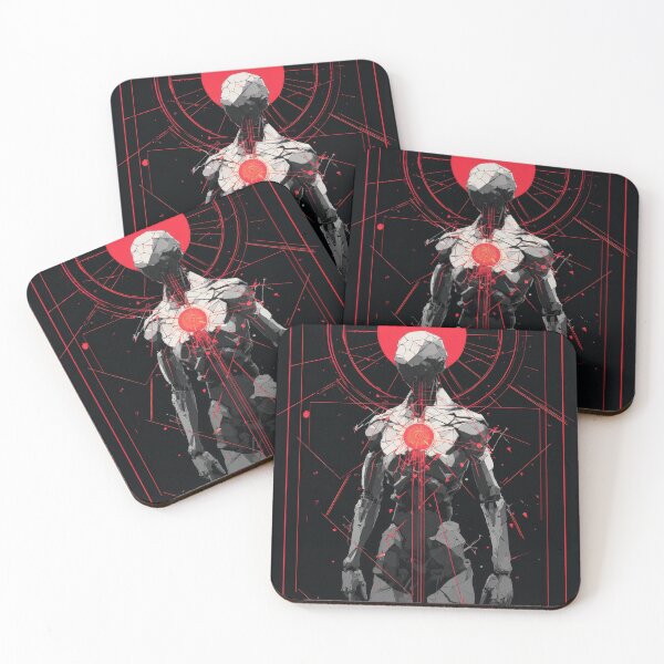 Item preview, Crimson Core – Futuristic Cyber Entity designed and sold by wolfgangrainer.
