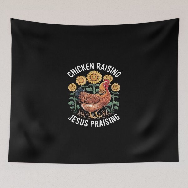 Item preview, Jesus Praising Chicken Raising Faith Farm Poultry Love  designed and sold by SyntaxClaw.
