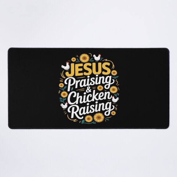 Item preview, Jesus Praising Chicken Raising Faith Farm Girls6 designed and sold by MarryIsMonth.